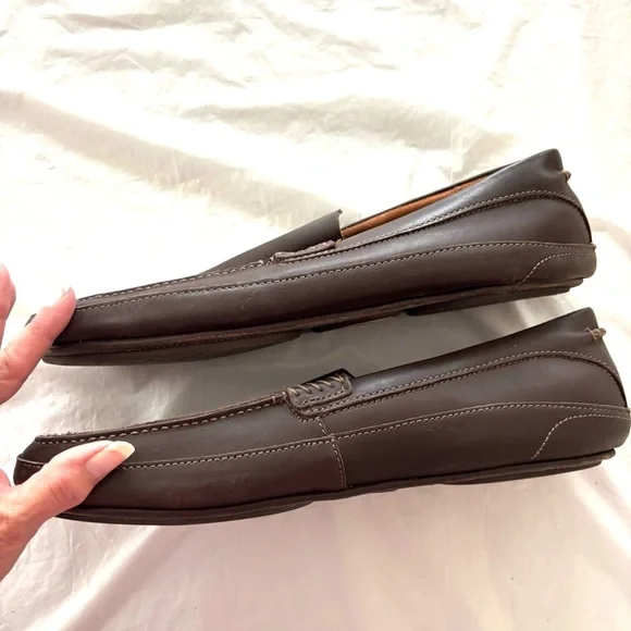 Olukai Kulana leather brown loafers SZ 13 NWOT - Picture 10 of 13